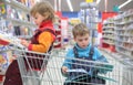 Children in bookshop Royalty Free Stock Photo