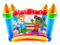 Children on Bouncy Castle