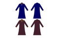 Children Boys arabian robe abaya vector template