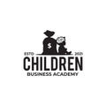 Children business academy logo design