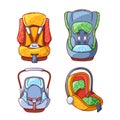 Children Car Chairs Collection, Provide Safe And Comfortable Travel For Kids. Designed With Age-appropriate Features