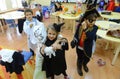 Children celebrate Halloween in Sofia, Bulgaria on Oct. 30, 2014