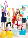 Children celebrating birthday