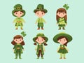 Children Celebrating St. Patrick\'s Day