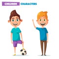 Children character. Cartoon vector illustration Royalty Free Stock Photo