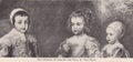 The children of Charles the First  painting by Van Dyck Royalty Free Stock Photo