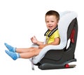 Children in a child car seat Royalty Free Stock Photo