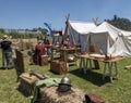 Children At Children Discovering Viking Reconstruction Tent