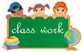 Children and class work Royalty Free Stock Photo