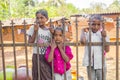 Children closeup, Rural people's daily lifestyle in rural village, India, South East Asia