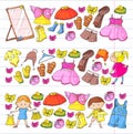 Children clothing Kindergarten boys and girls with clothes New clothing collection Dresses, trousers, shoes, hats, caps