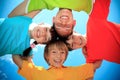 Children in colorful shirts Royalty Free Stock Photo