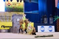 Children compete in international competitions on sport gymnastics