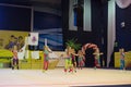 Children compete in the Maugli-CUP international competition in gymnastics