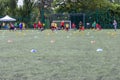 Children competing on school sports day