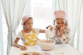 Children cooking in the kitchen