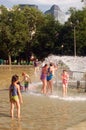 Cooling off at the Frog Pond