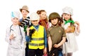 Children in costumes Royalty Free Stock Photo