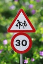 Children Crossing Sign Royalty Free Stock Photo