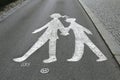 Children crossing sign Royalty Free Stock Photo