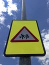 Children crossing sign Royalty Free Stock Photo