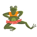 Children Cute Animal, Dancing Frog Royalty Free Stock Photo