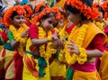 Children dance performers at spring festival