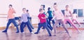 Children dancing contemp in studio smiling and having fun