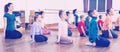 Children dancing contemp in studio smiling and having fun Royalty Free Stock Photo