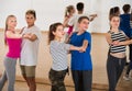 Children dancing pair dance Royalty Free Stock Photo