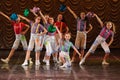 Children dancing on stage