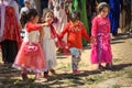 Children dansing Lurish dances on wedding ceremony in the village. Lorestan Province. Iran