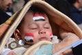 Children of the demonstrators in Alexandria Royalty Free Stock Photo