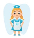 Children Dentist cute Character Illustration