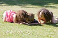 Children Discovering their Environment Royalty Free Stock Photo