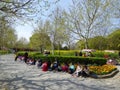 Children drawing at century park