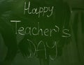 Children drawings on school blackboard background Royalty Free Stock Photo