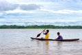 Children in a Dugout Canoe