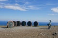 Children Of The Earth monument,North Cape,Norway Royalty Free Stock Photo