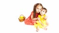 Children on Easter day Royalty Free Stock Photo