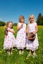 Children on an Easter egg hunt Royalty Free Stock Photo