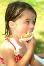 Children-Eating Cupcakes Royalty Free Stock Photo