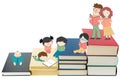 Children education and young culture growth with books