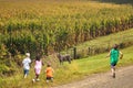 Children Enjoying the Beaurtiful Country Side