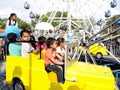 Children Enjoying Car Riding