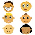 Children face icons