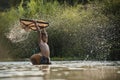 Children fishing