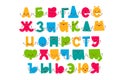 Children font in the cartoon style. Royalty Free Stock Photo