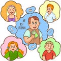 Children Friendship Cartoon Concept