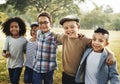 Children Friendship Togetherness Playful Happiness Concept Royalty Free Stock Photo